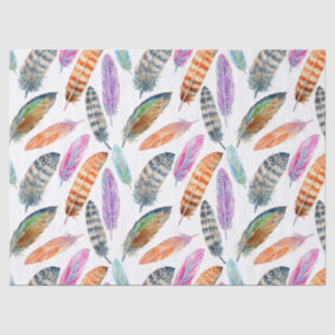 Watercolor Feathers Tissue Paper