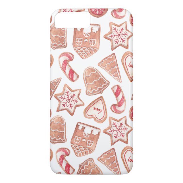 Watercolor Festive Christmas Cookies Case-Mate iPhone Case (Back)
