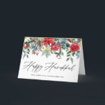 Watercolor Festive Floral Garland Happy Hanukkah Holiday Card<br><div class="desc">Watercolor Festive Floral Garland Happy Hanukkah Card | Send Hanukkah greetings to family and friends with this floral Hanukkah card. It features watercolor illustrations roses,  poinsettias,  hollies,  pine needles,  pinecones and other festive accents. Personalize this botanical holiday card by adding your own texts and photo.</div>