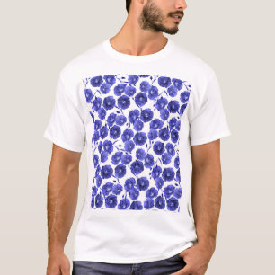 Watercolor Field Flowers: Botanical Wallpaper T-Shirt