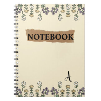 Watercolor Field Wildflowers Notebook