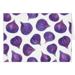 Watercolor figs pattern