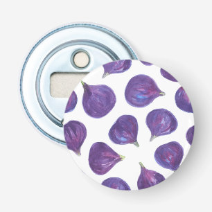 Watercolor figs pattern bottle opener