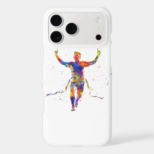 Watercolor finish line runner
