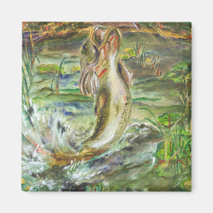 Watercolor Fish Art Magnet