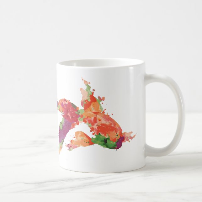 watercolor fish coffee mug (Right)
