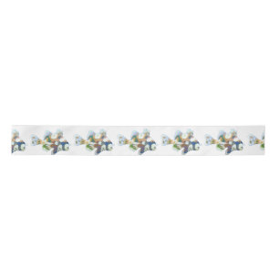 Watercolor Fish Ribbon Satin Ribbon