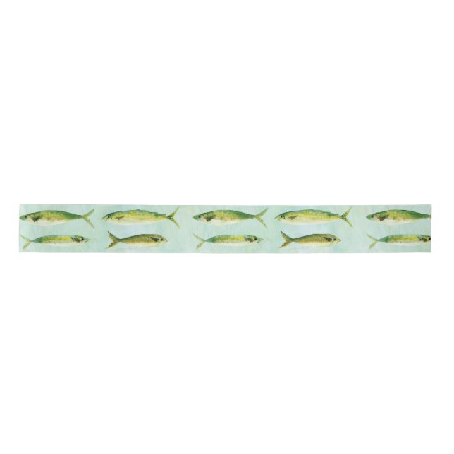 Watercolor Fish Roll Satin Ribbon (Front)