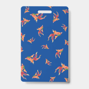 watercolor fish Teacher Hall Pass ID Badge