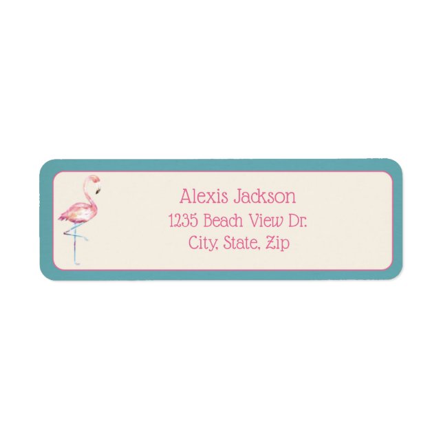 Watercolor Flamingo (Front)