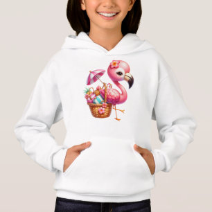 Watercolor Flamingo Cartoon Clipart