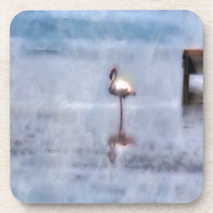 Watercolor Flamingo Coaster