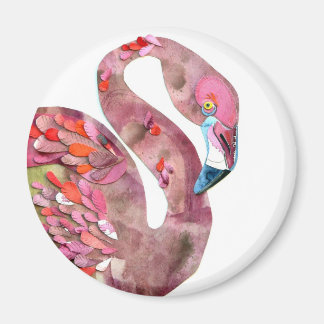 Watercolor FLAMINGO cutting Magnet