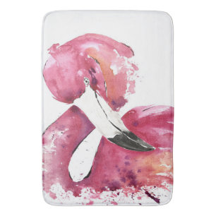 Watercolor Flamingo Gifts Lover Flamingo Lovers Bath Mat