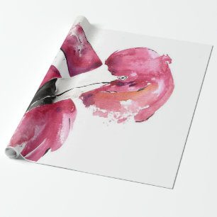 Watercolor Flamingo Gifts Lover   Flamingo Lovers Wrapping Paper