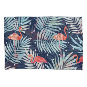 Watercolor Flamingo: Pink Tropical Elegance. Pillowcase