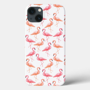 Watercolor Flamingos iPhone 13 Case