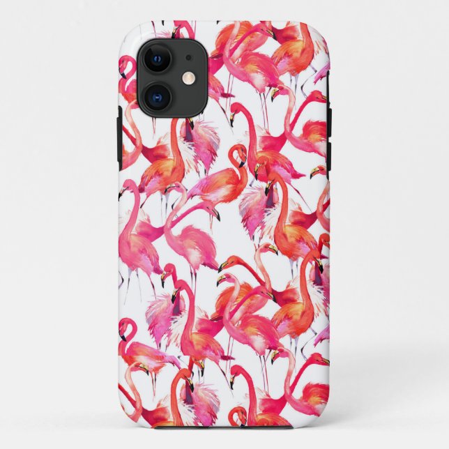 Watercolor Flamingos In Watercolors Case-Mate iPhone Case (Back)