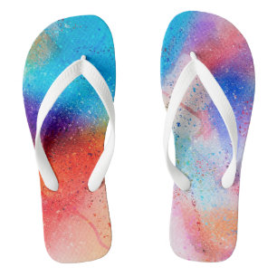 Watercolor Flip Flops