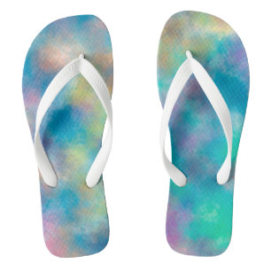 Watercolor Flip Flops