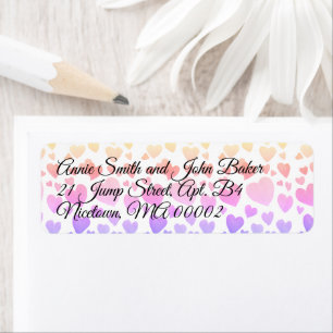 Watercolor Floating Hearts (Customisable)