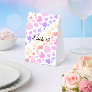 Watercolor Floating Hearts (Customisable)