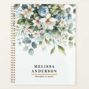 watercolor floral and foliage Modern elegant Planner