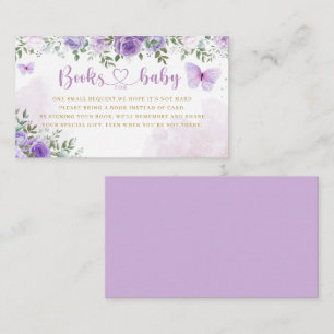 Watercolor Floral Baby Shower Diaper Raffle Ticket Enclosure Card