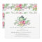 Watercolor Floral Baby Tea Party Invitation