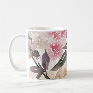 Watercolor floral backgroundpattern,flower,art,flo coffee mug