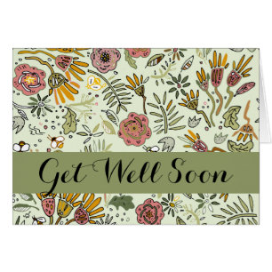 Watercolor Floral Bee Flowers Elegant Modern