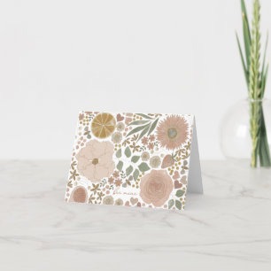 Watercolor Floral Bee Mine Valentine Card