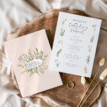 Watercolor floral birthday weekend itinerary<br><div class="desc">Watercolor floral birthday weekend itinerary. Watercolor wildflower,  botanical floral and foliage and champagne and wine illustrations. Part of a matching collection.</div>