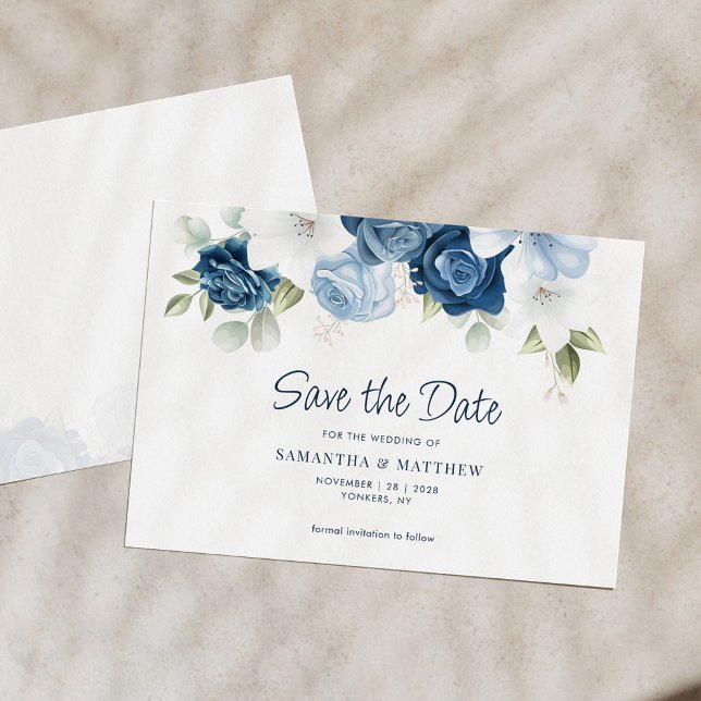 Watercolor Floral Botanical Greenery Save The Date (Creator Uploaded)
