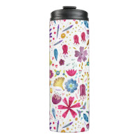 Watercolor Floral Botanical Hedgerow Pattern