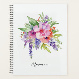 Watercolor Floral Bouquet Planner