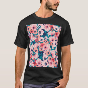 Watercolor Floral Bouquet: Vintage Peonies. T-Shirt
