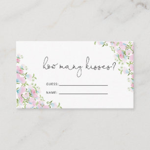 Watercolor Floral Bridal Shower Game Enclosure Card