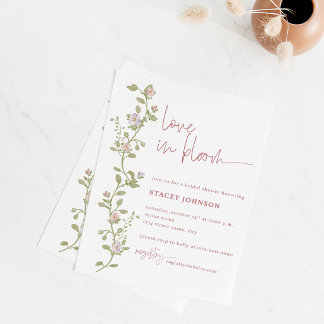 Watercolor Floral Bridal Shower Invitation