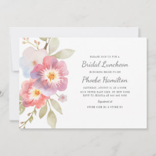 Watercolor Floral Bridal Shower Invitation