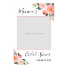 Watercolor Floral Bridal Shower Photo Prop