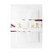 Watercolor Floral Burgundy Gold Wedding RSVP BG