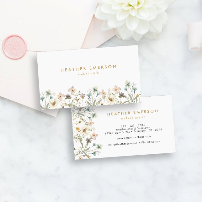 Watercolor Floral Business Card (Creator Uploaded)