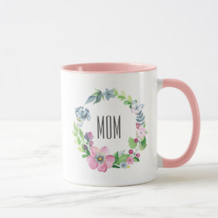 Watercolor Floral & Butterfly   Mother's Day Mug