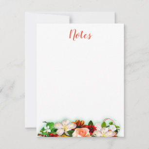 Watercolor Floral Calligraphed Script Template