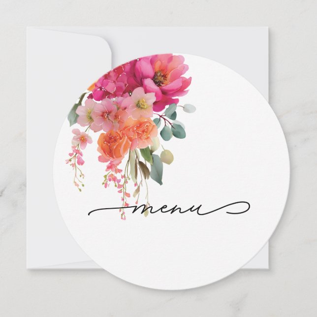 Watercolor Floral Card (Front)