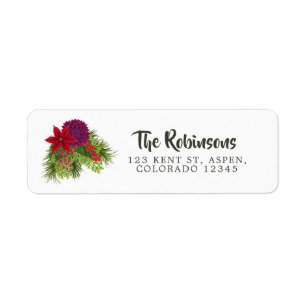 Watercolor Floral Christmas