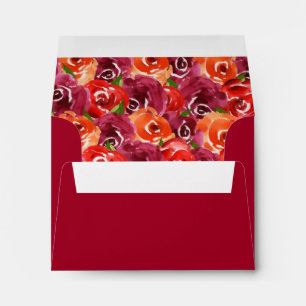 Watercolor Floral Collage A2 Envelope