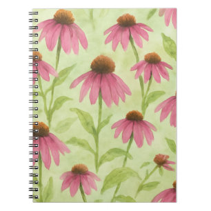 Watercolor Floral Coneflower Notebook