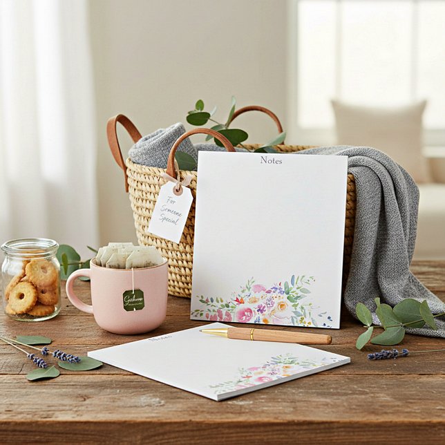 Watercolor floral custom notepad (Creator Uploaded)